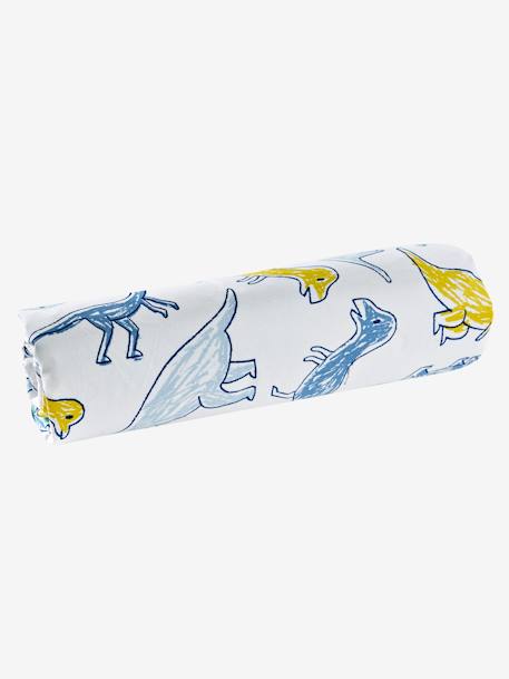 Drap-housse enfant DINOMANIA Blanc imprimé - vertbaudet enfant 