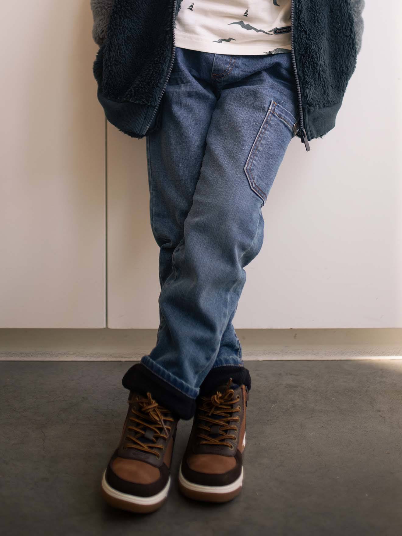 Jean indestructible doublé polaire garçon stone, Garçon