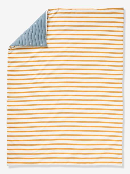 Edredon enfant US Bleu/moutarde - vertbaudet enfant 