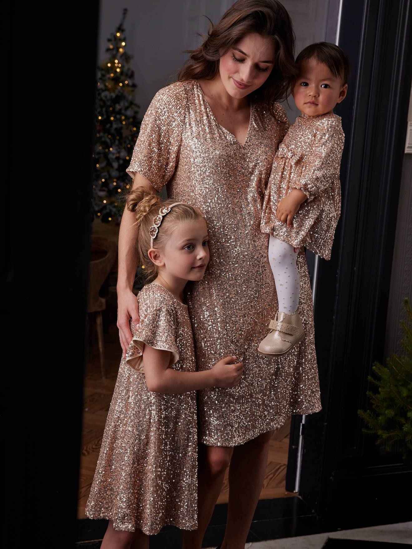 slim fit dress slacks Girls: Celebration Time Gold Shimmer Bubble Dress, (6/7) - The Mint Julep Boutique