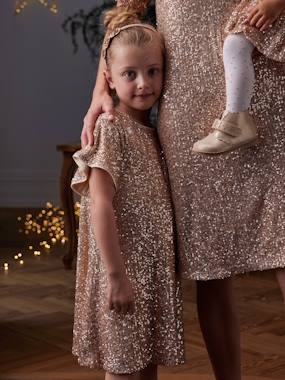 -Robe de fête à sequins fille