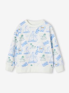 Boys-Cardigans, Jumpers & Sweatshirts-Sweatshirt with Scribbles for Boys