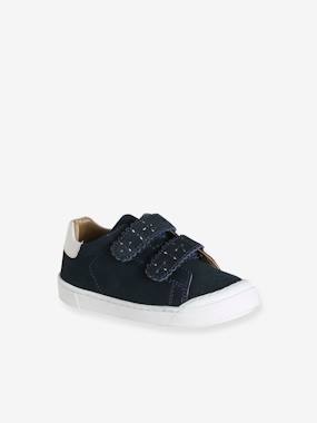 Chaussures-Chaussures fille 23-38-Baskets, tennis-Baskets scratchées cuir fille collection maternelle