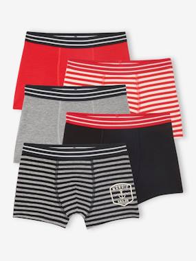 Boys-Underwear-Pack of 5 Sailor Boxer Shorts