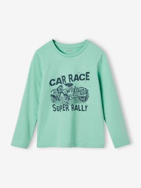 Boys-Tops-T-Shirts-Basics Long Sleeve Top with Fun or Graphic Motif for Boys