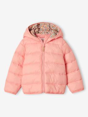 Girls-Lightweight hooded puffer jacket for girls