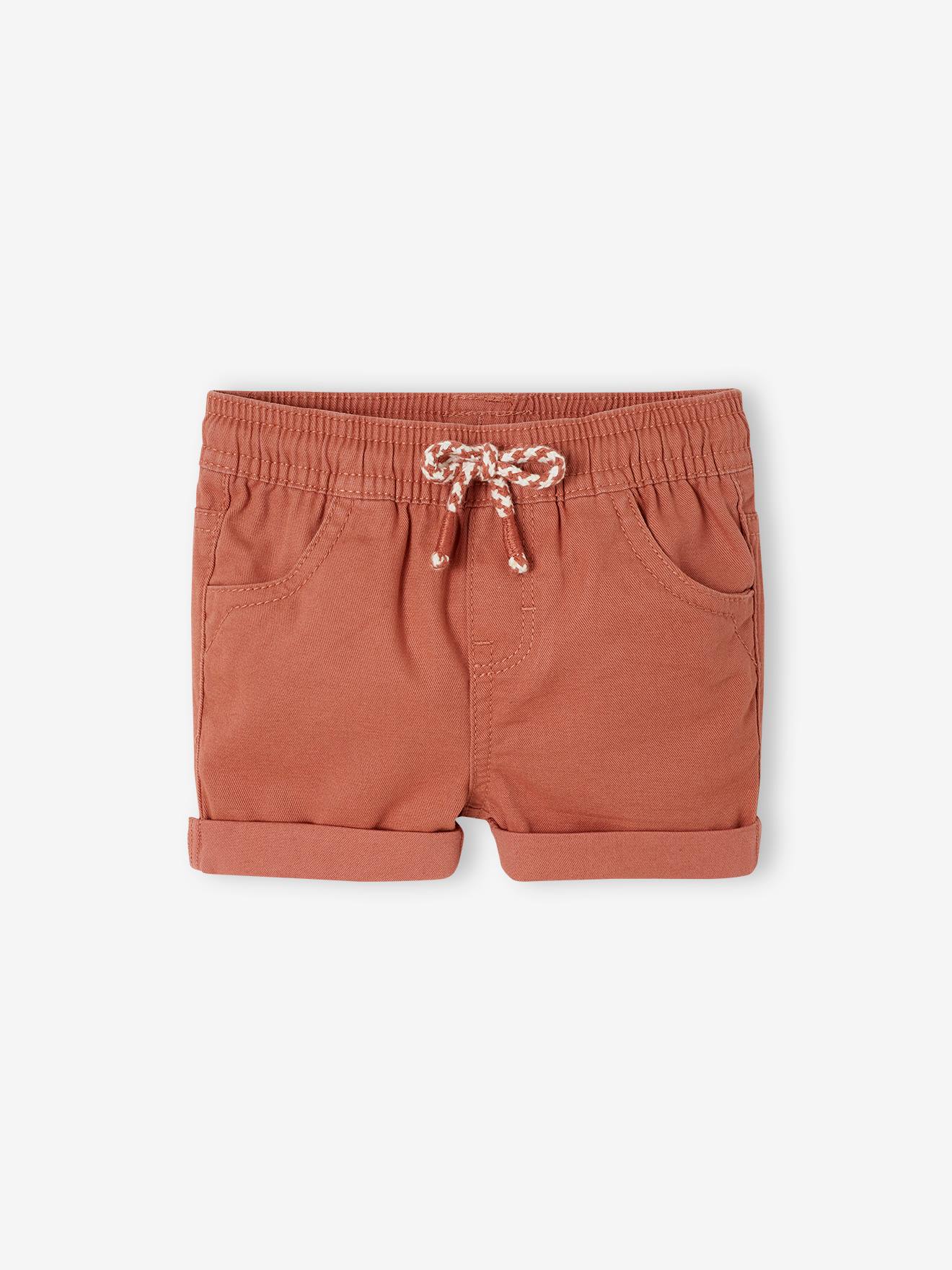 Shorts con tasche applicate, terracotta | Intrend