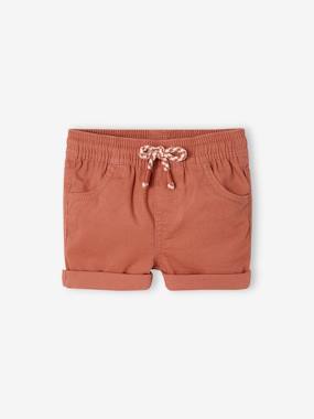 Baby-Shorts-Twill Shorts with Elasticated Waistband, for Baby Boys