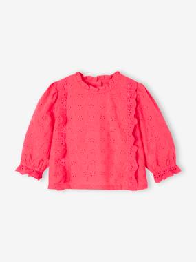 Bébé-Blouse bébé broderie anglaise à volants