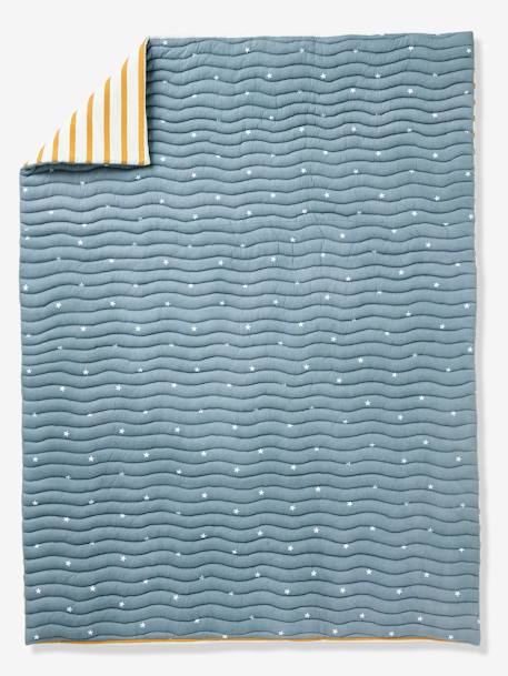 Edredon enfant US Bleu/moutarde - vertbaudet enfant 