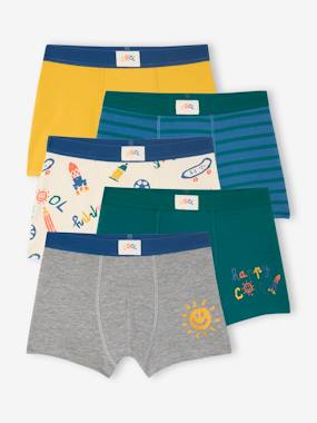 Boys-Underwear-5 pack of boys' stretch COOL boxer shorts