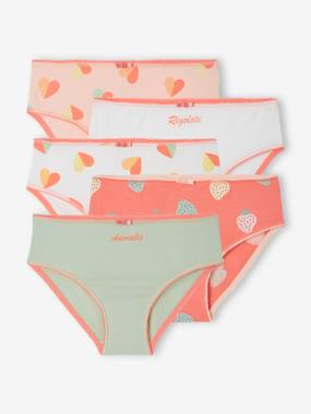 -Pack of 5 Patterned ~Briefs for Girls