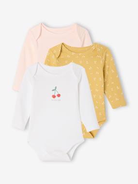 Baby-Bodysuits-3 pack long-sleeved cherry bodysuits