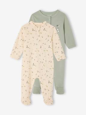 Baby-Pack of 2 "farm" baby sleepsuits