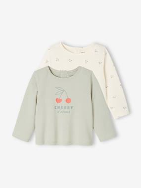 -Pack of 2 long-sleeved baby t-shirts - BASICS