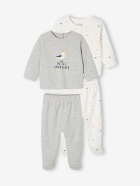 Baby-Pyjamas & Sleepsuits-Pack of 2 baby pyjamas set