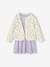 Ensemble veste matelassée imprimée fleurs + robe fille rose+violet - vertbaudet enfant 