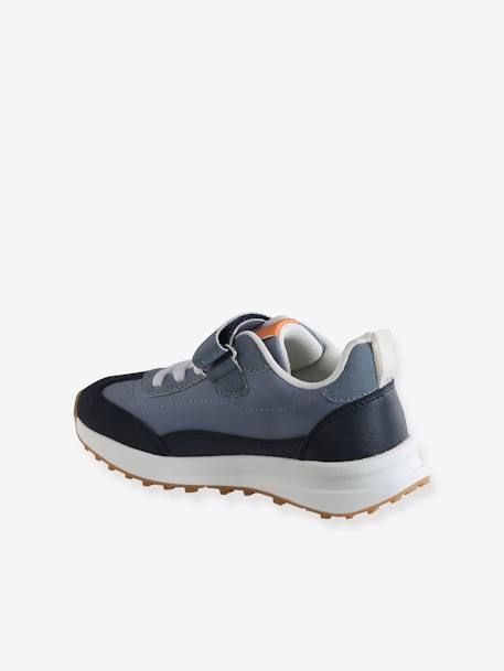 Laces & Hook-and-Loop Trainers for Children, Designed for Autonomy set beige+set blue - vertbaudet enfant 