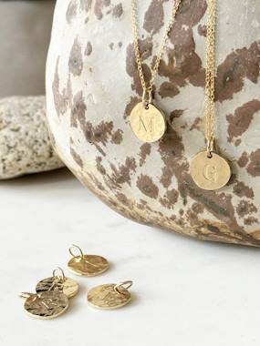 Maternity-Initial medal, gold-plated jewellery Envie de fraise x "Un de ces Quatre"