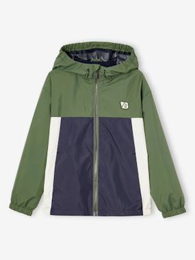 Boys-Coats & Jackets-Colourblock windbreaker jacket for boys