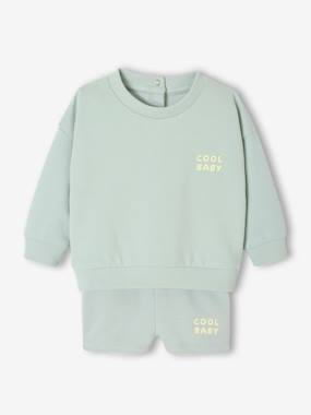 -Sweatshirt + Shorts Combo for Babies