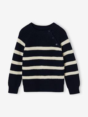 Boys-Cardigans, Jumpers & Sweatshirts-Jumpers-Striped Top for Boys