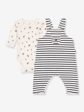 -Ensemble salopette et body bébé PETIT BATEAU