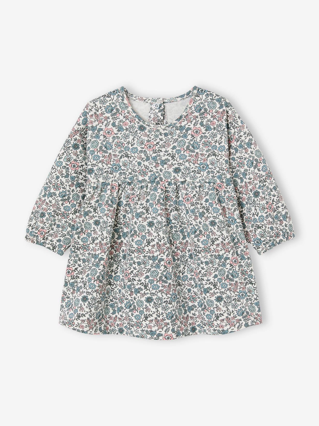 Toimothcn Ensemble de Vêtements pour Bébé Fille Manches Longues Imprimé Floral Combinaison Extensible avec Nœud et Bandeaux 3 Pcs Vêtements Doux Confortables pour Tous les Jours