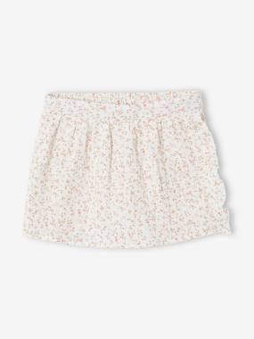 Girls-Floral ceremony skirt short for girls