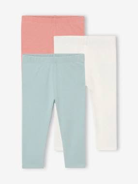 Baby-Trousers & Jeans-Pack of 3 Plain Leggings for Babies, BASICS