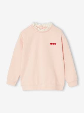 Girls-Girls' patterned sweatshirt