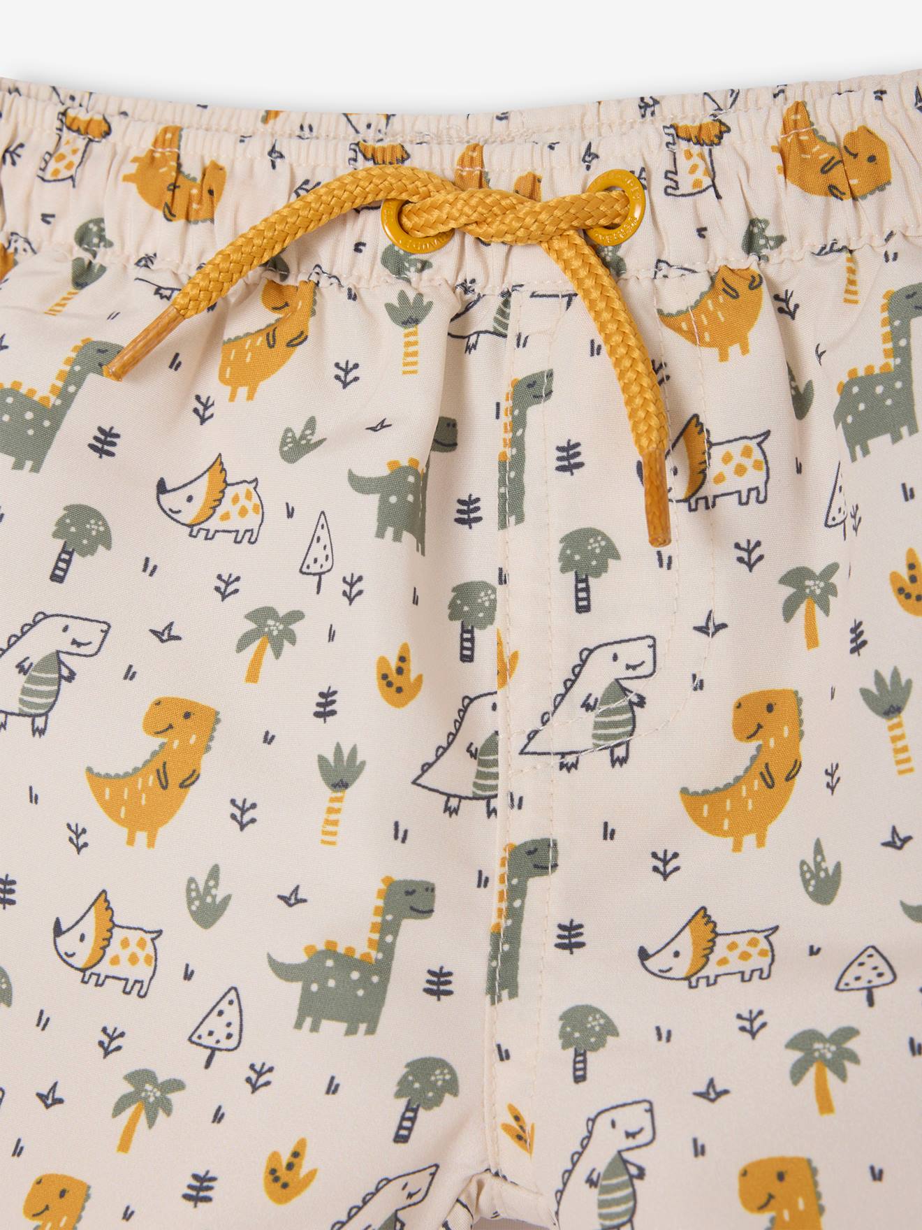Short De Bain Bébé Garçon Vertbaudet - Imprimé Tropical - Taille 6M (67 Cm) - Résiste à L'Eau De Mer Et Chlore