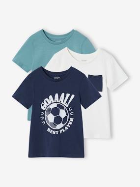 Garçon-T-shirt, polo, sous-pull-T-shirt-Lot de 3 t-shirts garçon manches courtes