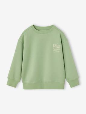 -Sweatshirt with Chest Motif for Boys