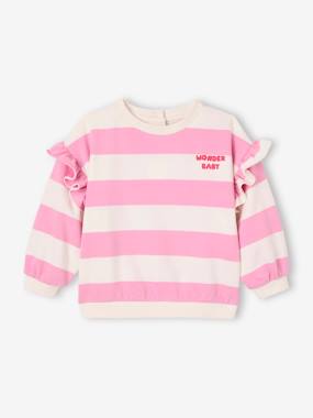 Baby-Jumpers, Cardigans & Sweaters-Sweatshirt for Baby Girls