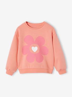 Girls-Basics Sweatshirt with Motif for Girls