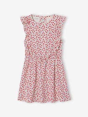 Girls-Printed frilled-sleeve dress for girls