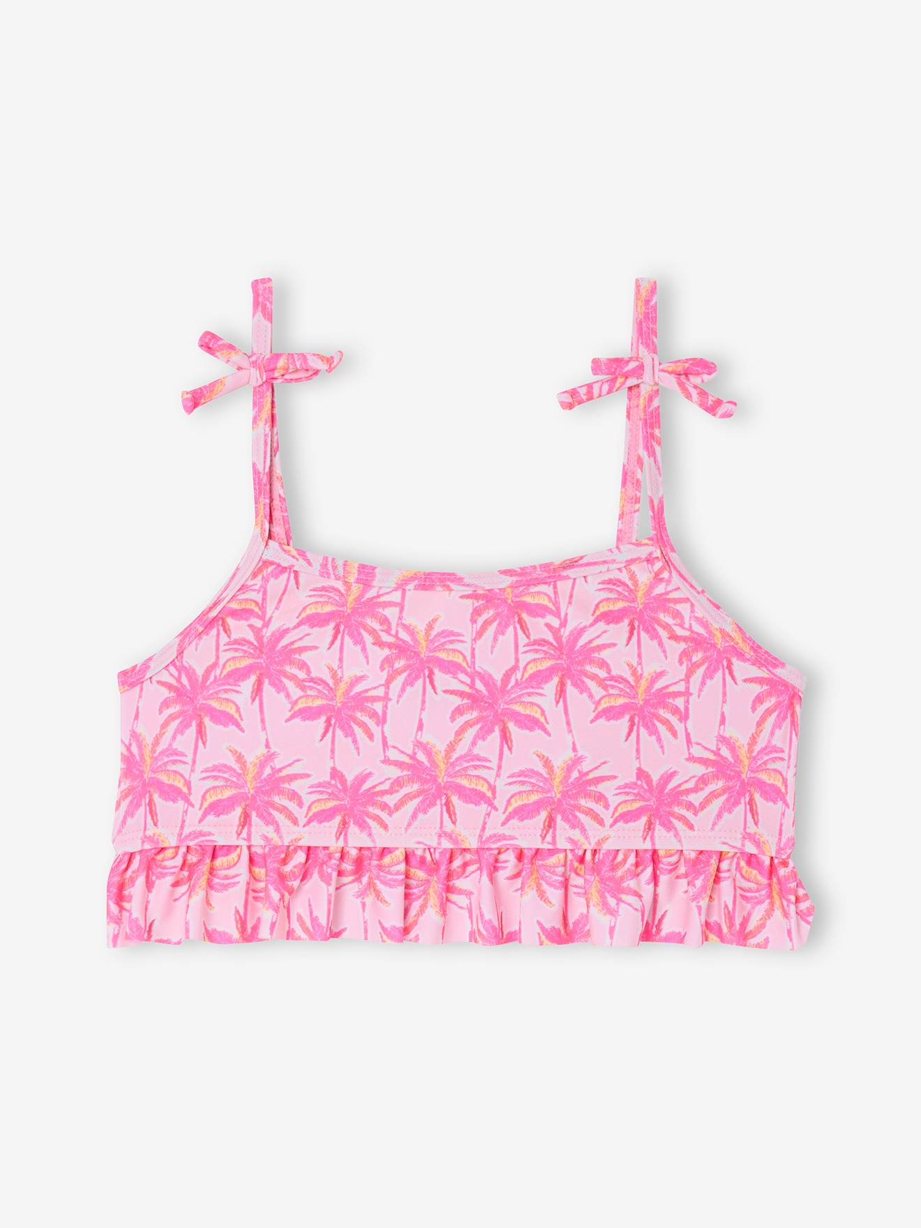 Maillot De Bain 2 Pièces Pour Filles Xumplo – Rose à Bretelles Réglables – 5-13 Ans, Idéal Plage Piscine