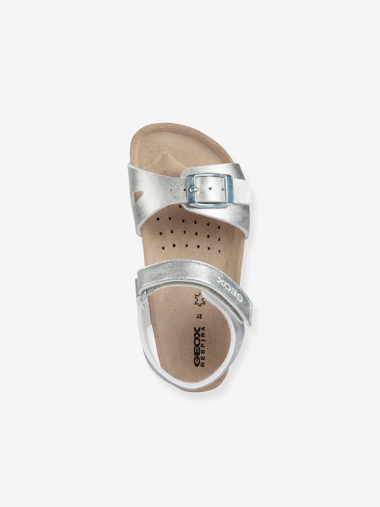 Geox J Adriel Girl F Sandalen voor meisjes, Wit, 39 EU