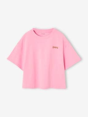 Girls-Cropped short-sleeved T-shirt for girls