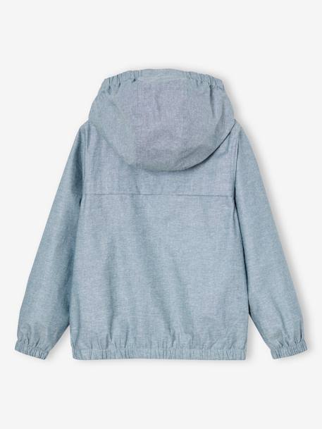 Chambray windbreaker for boys chambray blue - vertbaudet enfant 