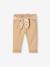 Pantalon paperbag bébé avec ceinture cappuccino+lichen+vieux rose - vertbaudet enfant 