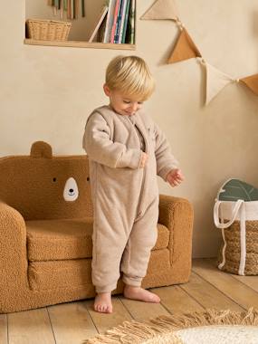 Bedding & Decor-Footed Jumpsuit, Long Detachable Sleeves, PETIT CHAT