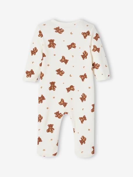 Sleepsuit gift set and 2 bear bodysuits ecru - vertbaudet enfant 