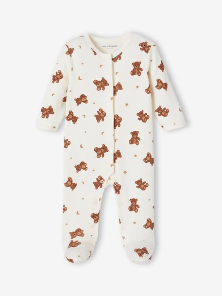 Sleepsuit gift set and 2 bear bodysuits ecru - vertbaudet enfant 