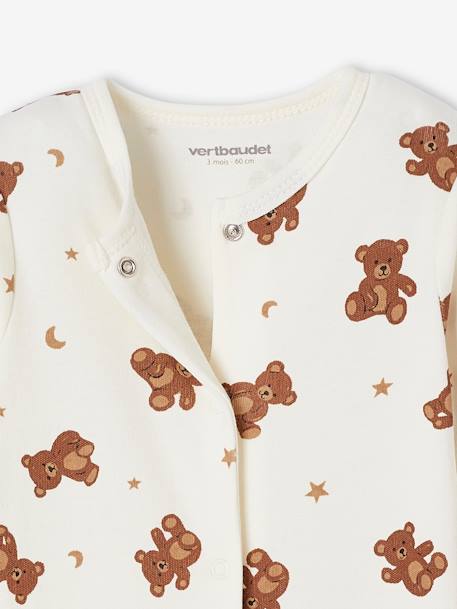 Sleepsuit gift set and 2 bear bodysuits ecru - vertbaudet enfant 
