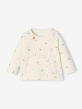 Baby-Jumpers, Cardigans & Sweaters-Baby sweatshirt with pocket