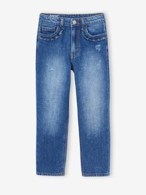 Jean fille droit MorphologiK tour de hanches Fin  - vertbaudet enfant