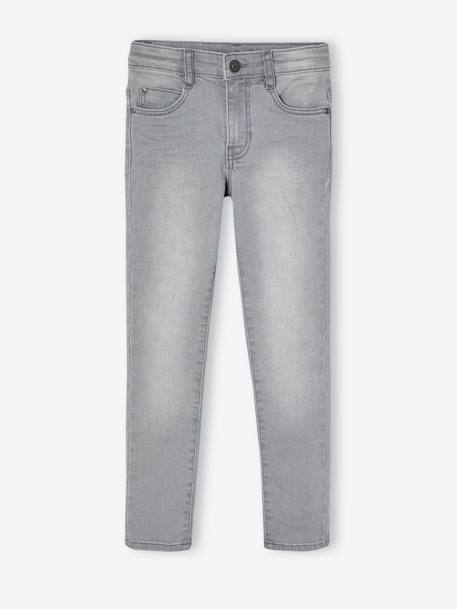 Jean slim MorphologiK FIN 'waterless' garçon DENIM BRUT+denim gris+DENIM GRIS FONCE+double stone+STONE - vertbaudet enfant 