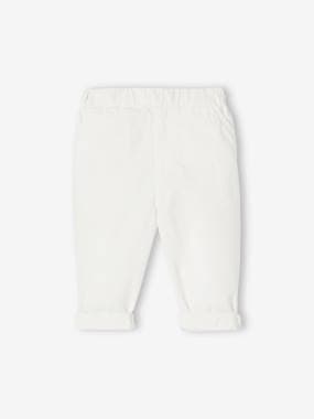 Baby-Trousers & Jeans-Lightweight Linen-Effect Trousers for Babies